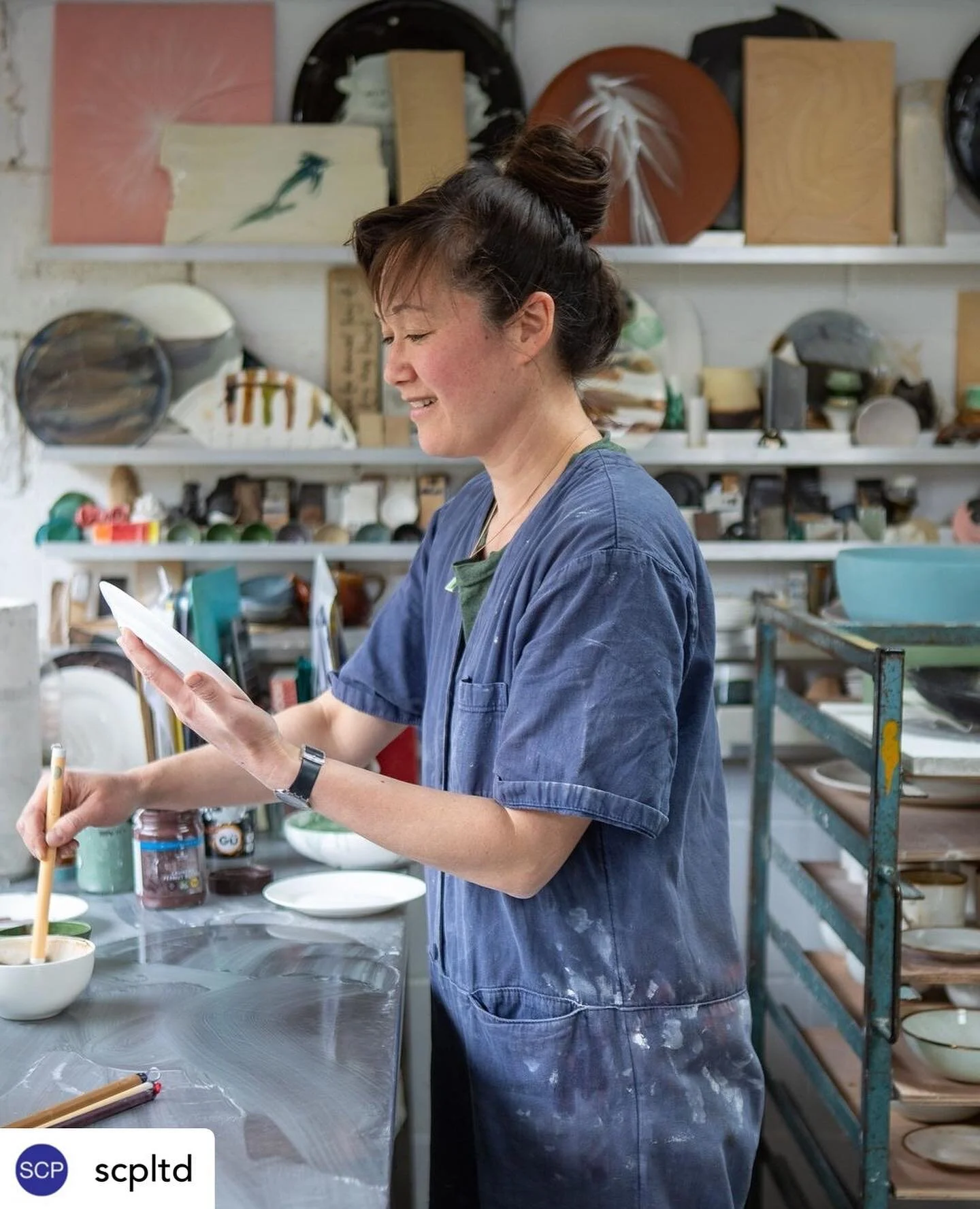 Posted @withregram &bull; @scpltd Ahead of the launch of the Botanical collection last year, we visited Reiko Kaneko at her North London studio, where our editor Duncan Riches spoke to the designer and ceramicist about life during the coronavirus pan