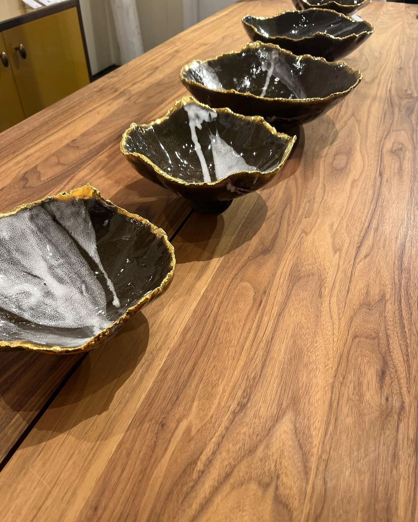 Kintsugi inspired #spicybowls displayed beautifully @scpltd