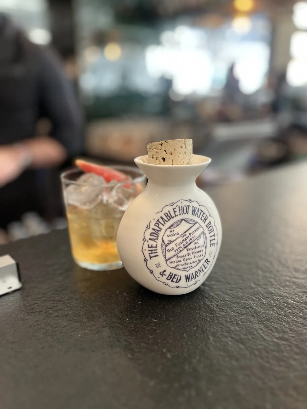 Bone China Bottle for Brasserie Constance