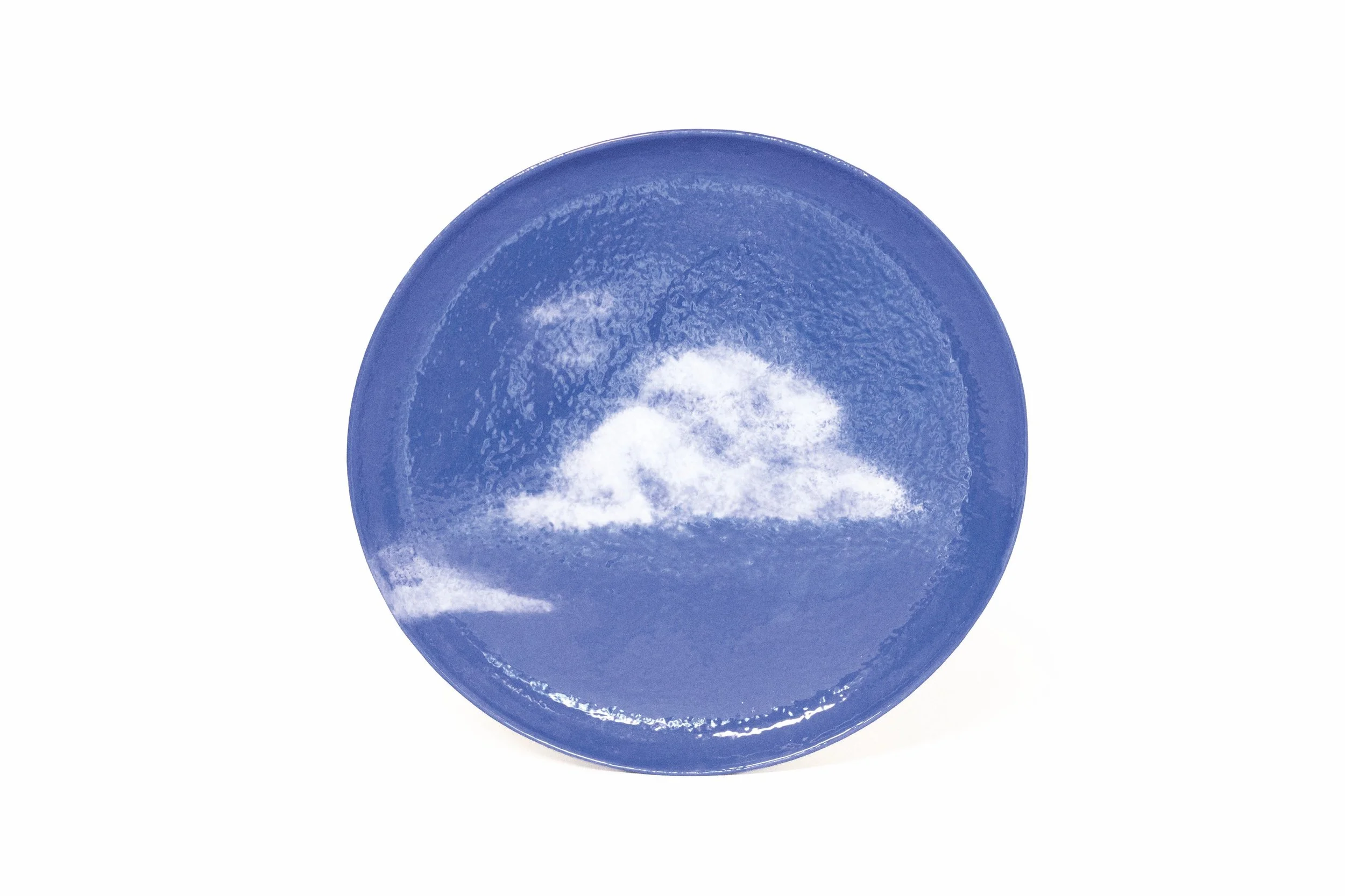 Glazed Passing Cloud Dinner Plate Sample