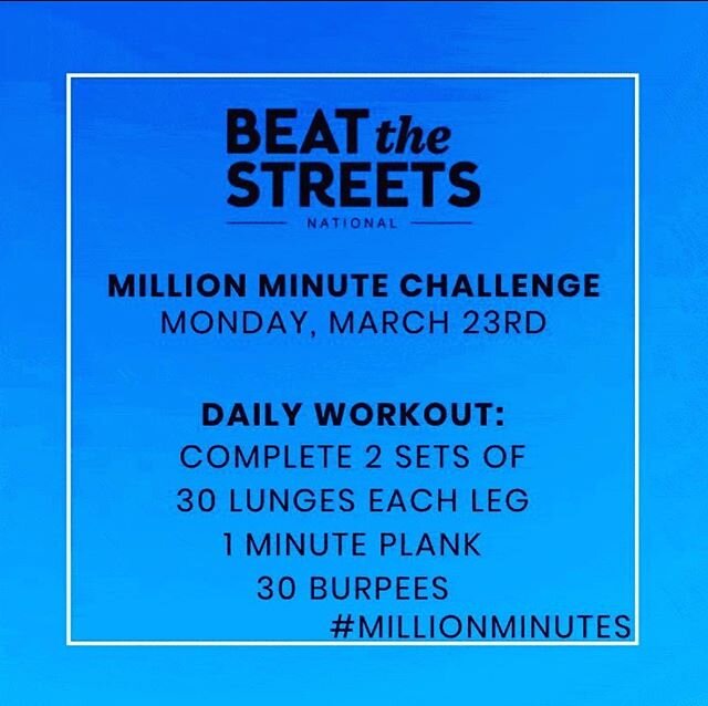 GET THOSE MINUTES! #millionminutes #nomatnoproblem Let&rsquo;s go! @beat_the_streets_national