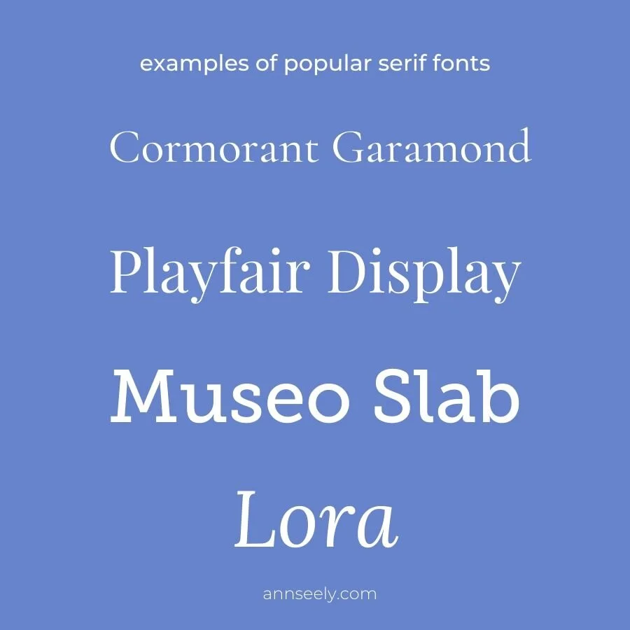 Download Font Basics For Your Website Ann Seely Squarespace Website Designs PSD Mockup Templates