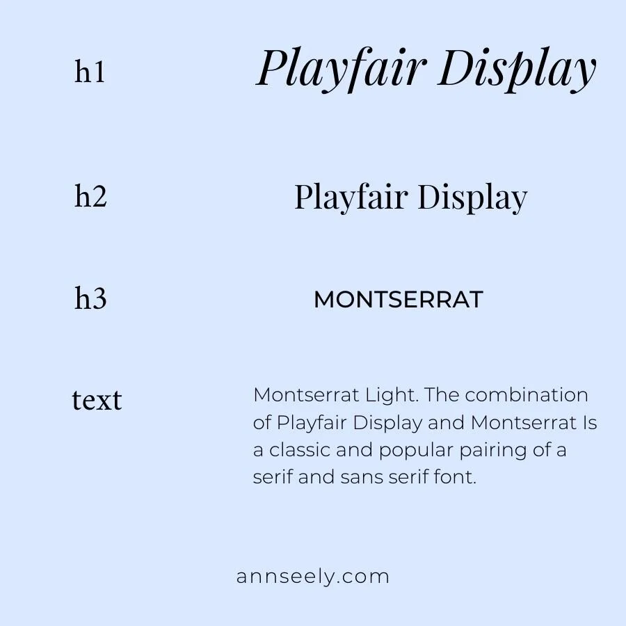 Download Font Basics For Your Website Ann Seely Squarespace Website Designs PSD Mockup Templates