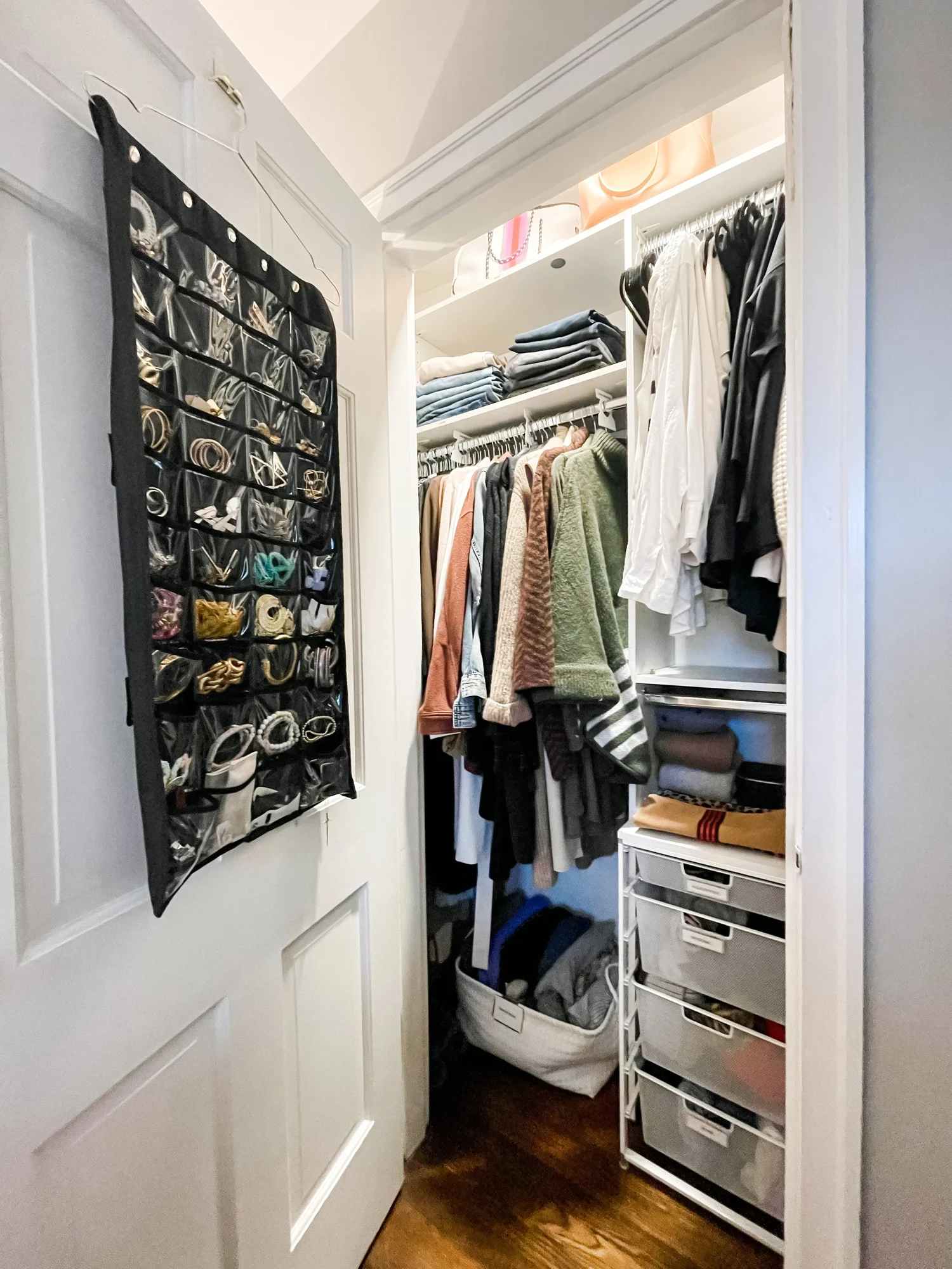 Maximizing a small reachin closet where every inch counts — Organize Nashville