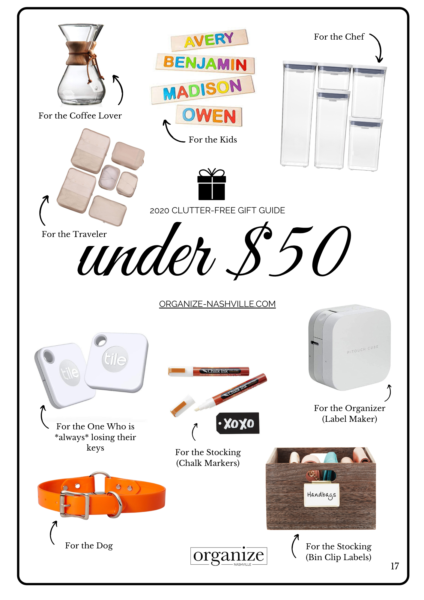 2020 Clutter-Free Gift Guide: Under $50