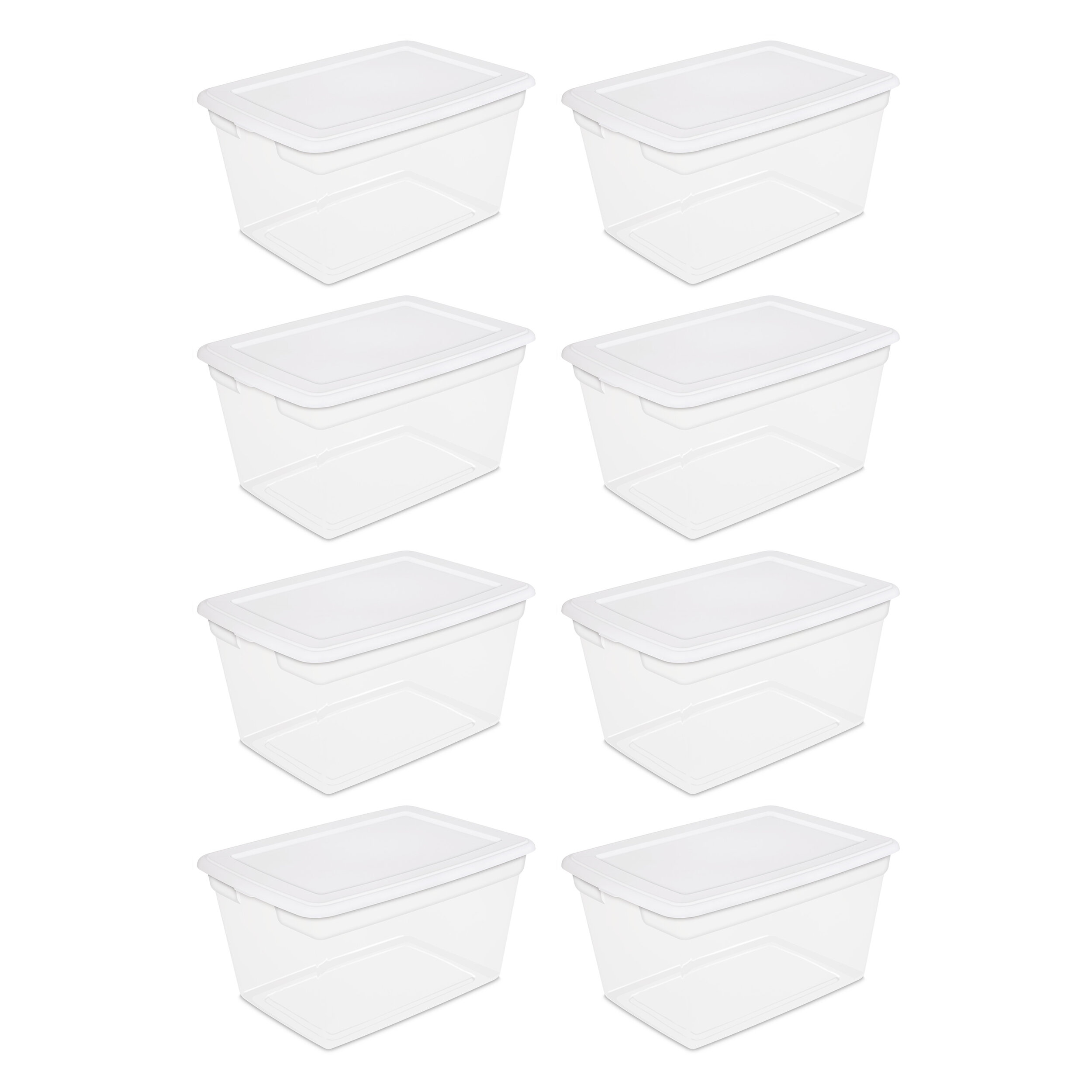 Sterilite 58Q Clear Containers