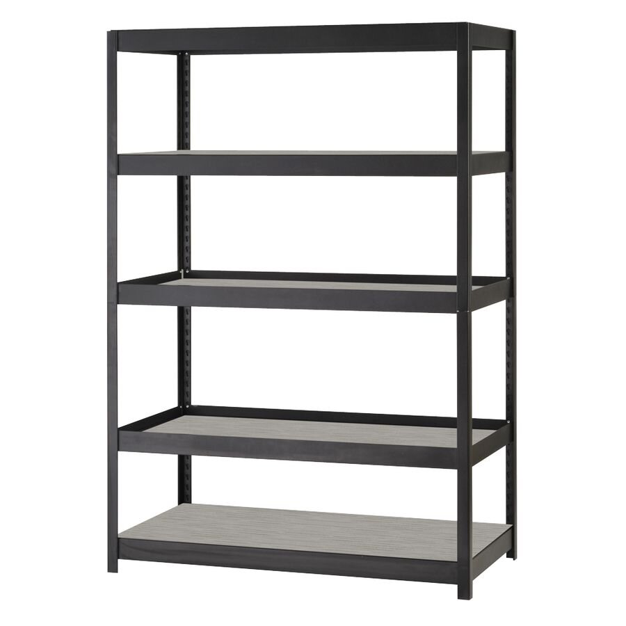 edsal Muscle Rack 24-in D x 48-in W x 72-in H 5-Tier Steel Utility Shelving Unit in Black _ MR4824WGB.jpg