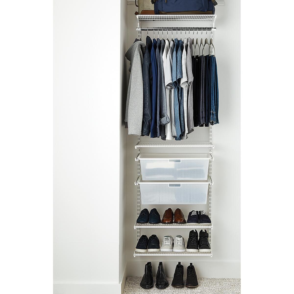 Elfa Closet Makeover with The Container Store for three boys