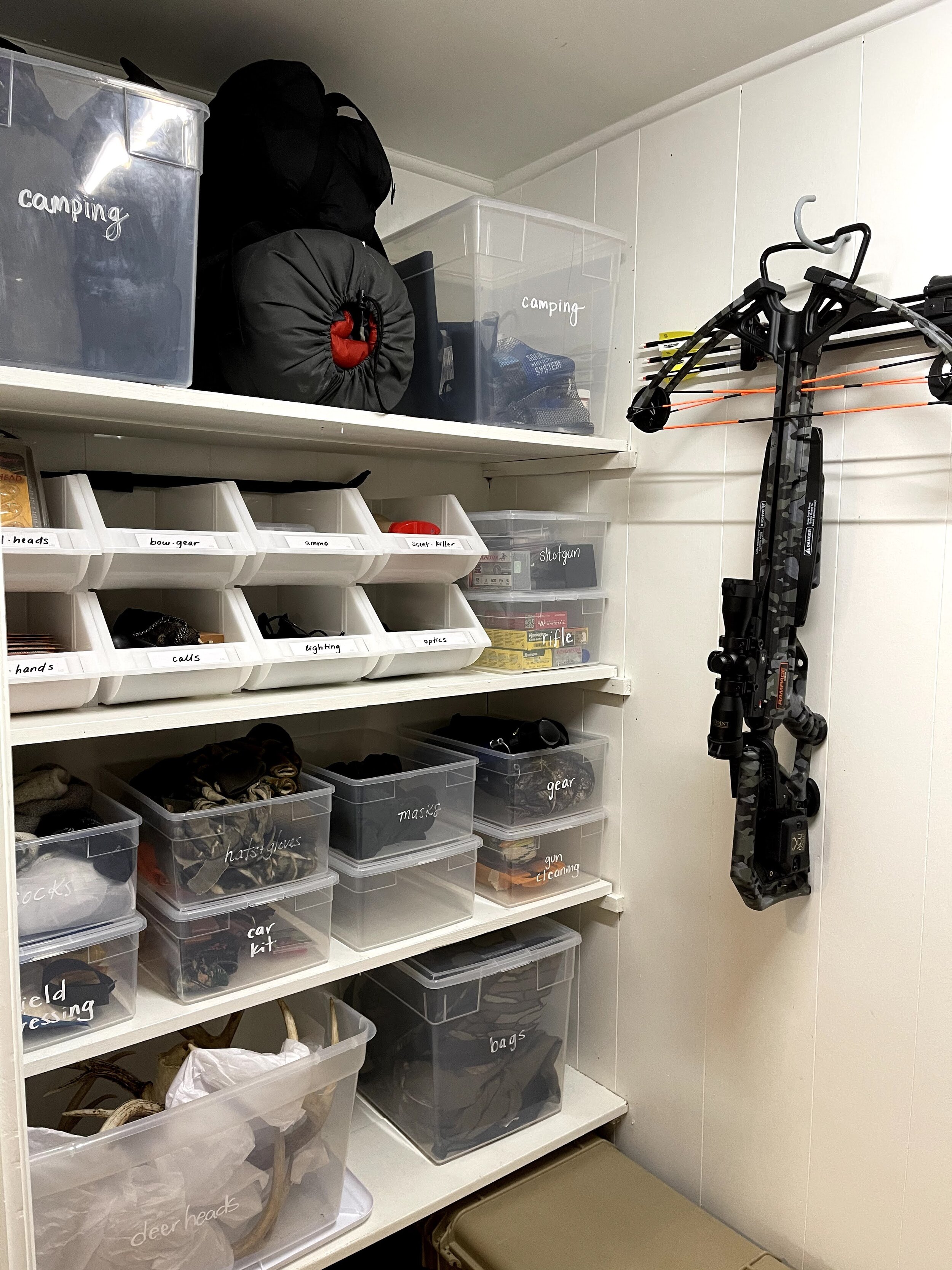 Hunting Closet Storage Ideas  Hunting Gear Organization