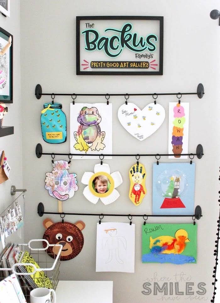 Kids' artwork: how to manage, store + organize (PLUS: cute display ideas!)
