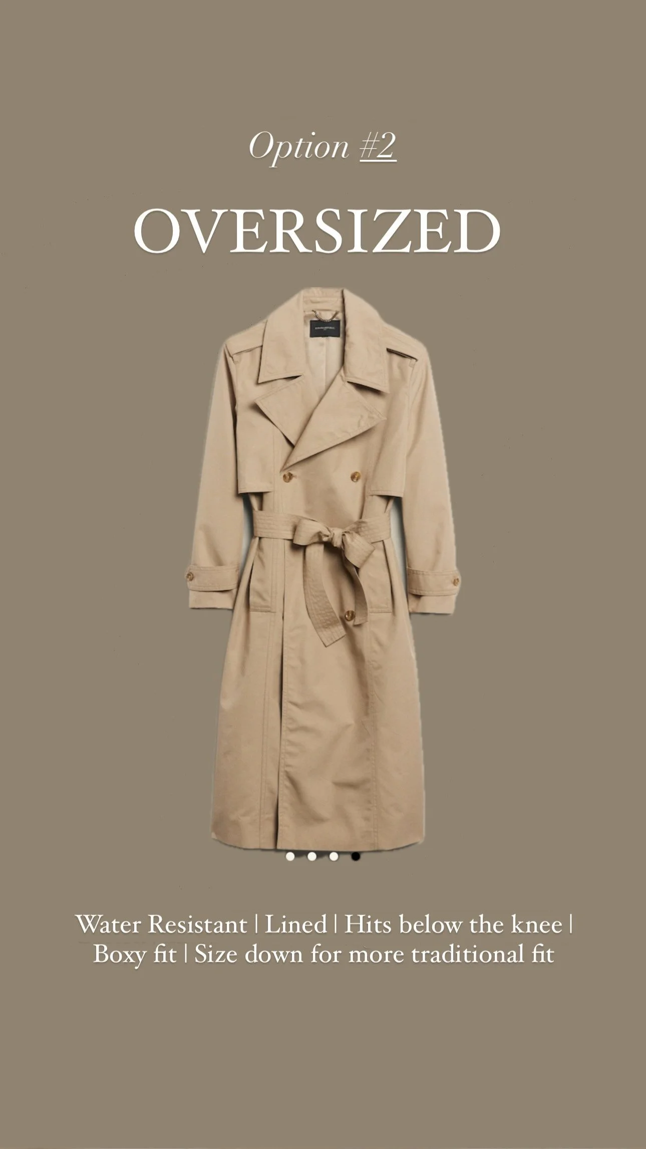 V-Neck Spring Trench Coat Without Lining