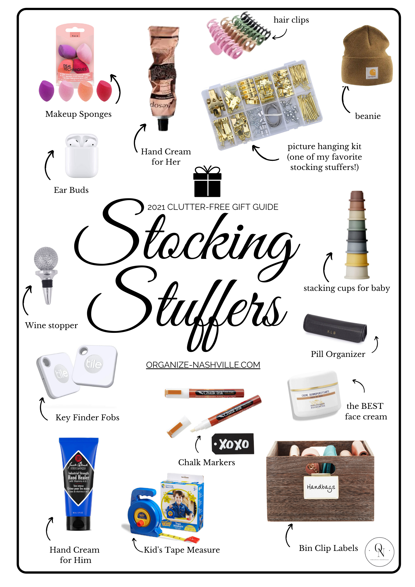 2021 Clutter-free Gift Guides: Stocking Stuffers — Organize Nashville