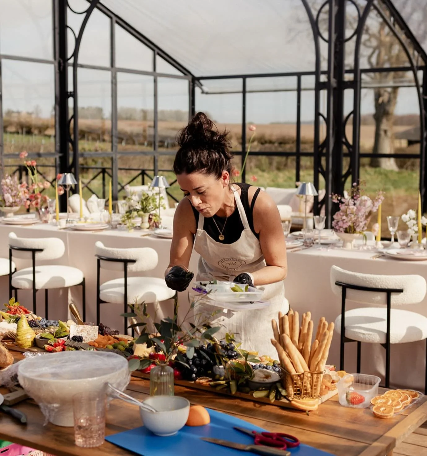 POV: I&rsquo;m in my element ✨
&bull;
There&rsquo;s just something about bringing a grazing table to life that makes my soul so happy. 
&bull;
The colours, the textures, the little details&hellip; it&rsquo;s all part of the magic. Creating like this 