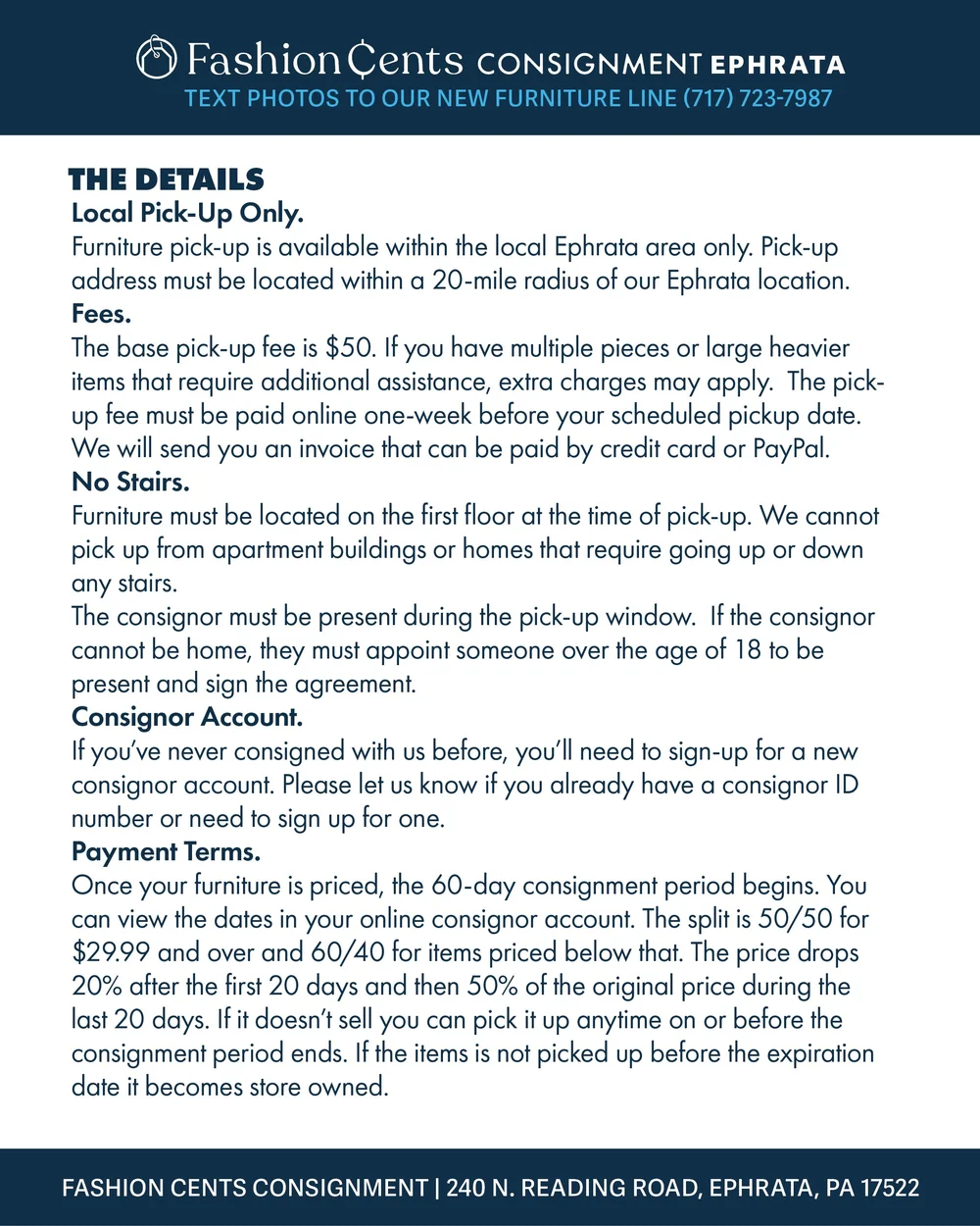Consign With Us in Ephrata, PA, Lancaster County — Fashion Cents ...
