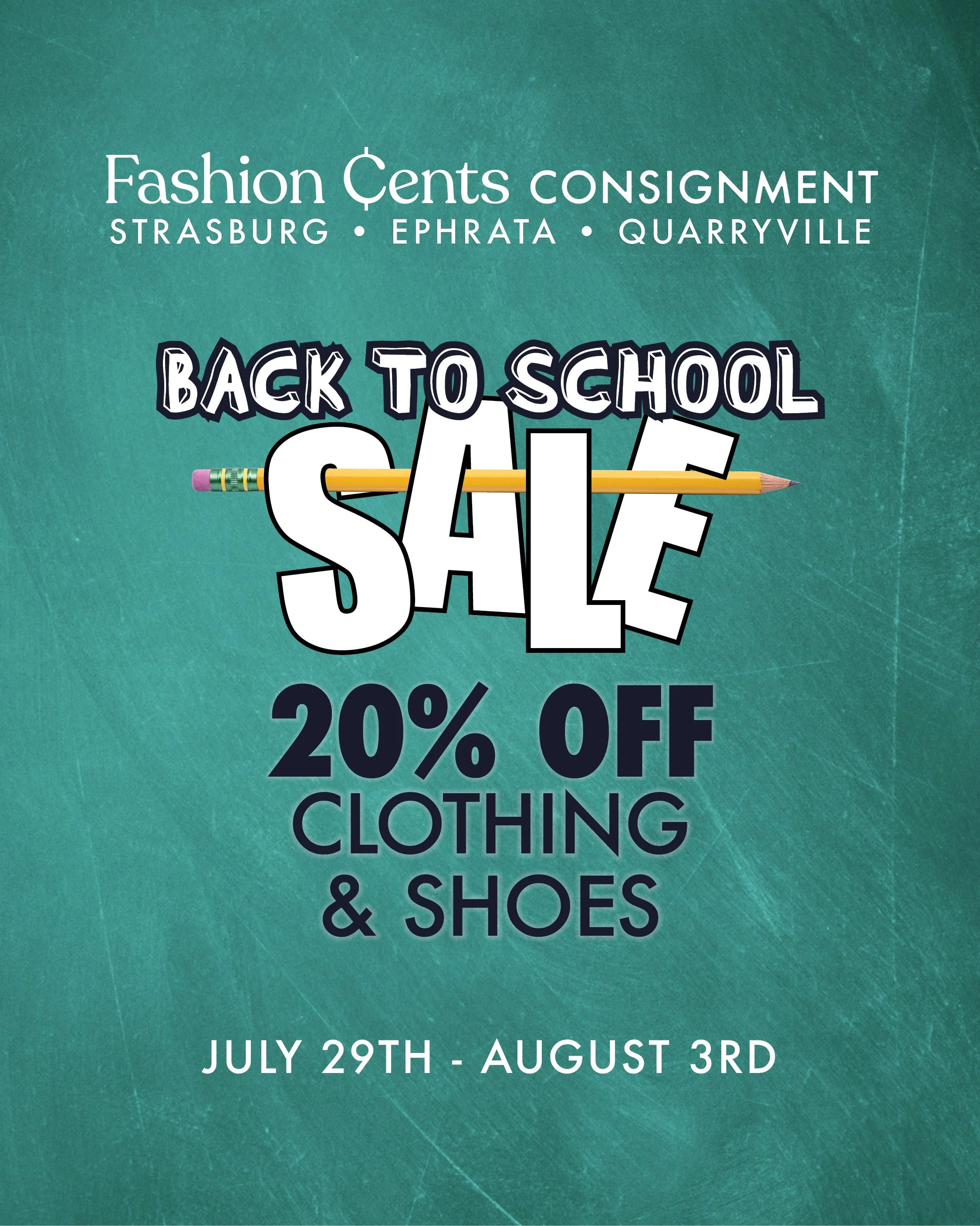 Back to School Sale!