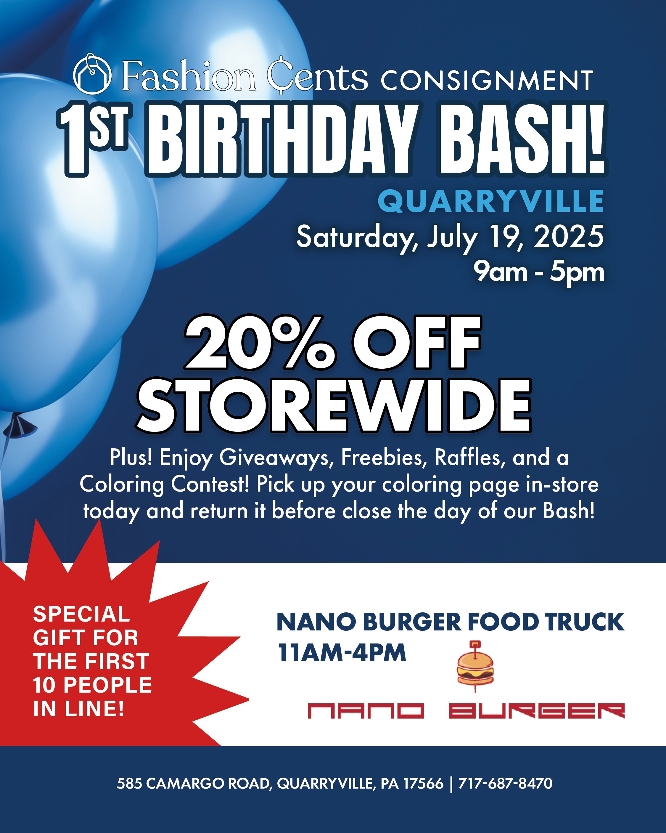 Quarryville’s 1st Birthday Bash!