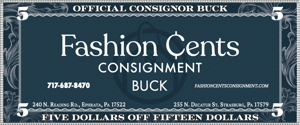 in Strasburg — Fashion Cents Consignment & Thrift Stores in Ephrata and  Strasburg, PA