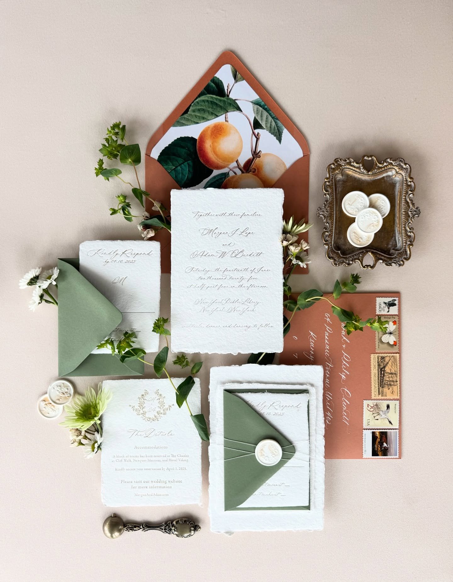Sweet paper is for this beautiful wedding coming up for M&amp;A 🧡 love the colors and texture here 

#weddinginvitations #weddinginvites #luxurystationery #letterpressinvite #customweddinginvitations 
#weddingdetails #bridalstyle #modernbride #roman