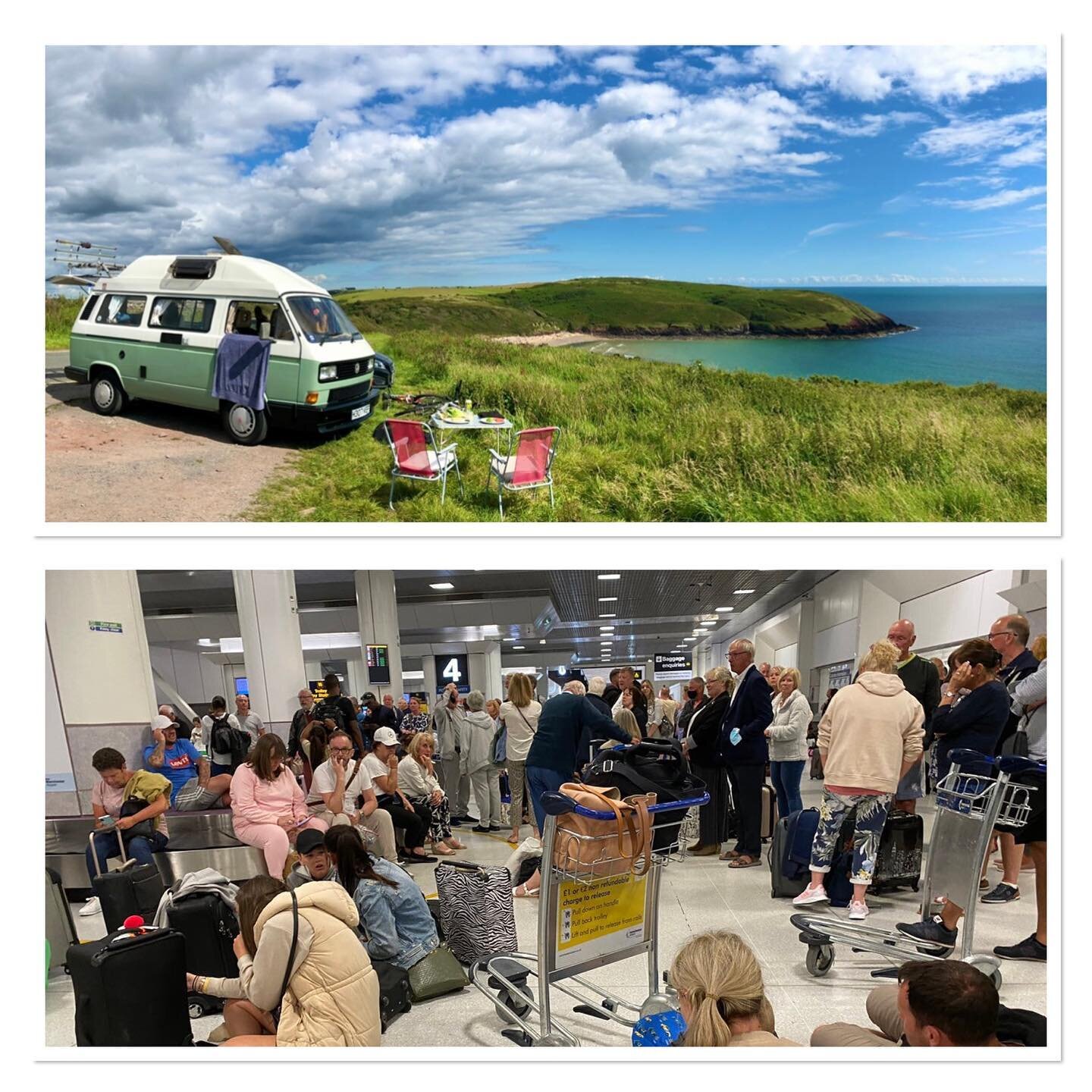 Recent Airport Queues Vs VW Campervan Staycations&hellip;.. we know which we&rsquo;d rather 🤘🏼🚐