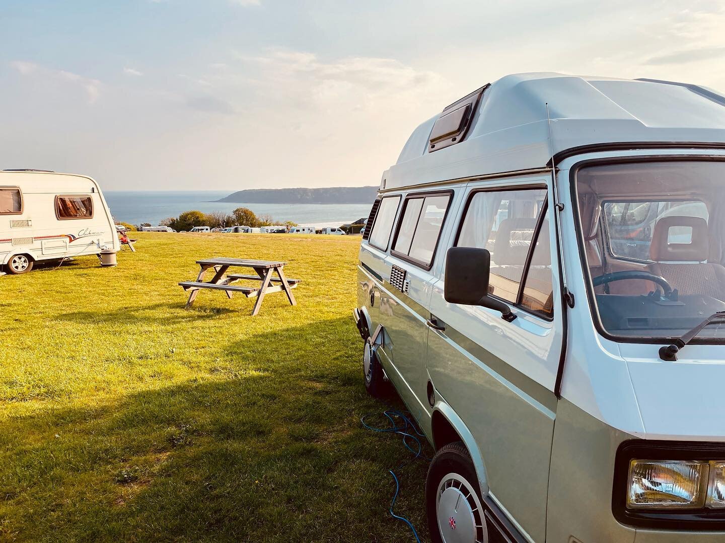 Our lovely T25 (known to staff as &lsquo;Sweet Maureen&rsquo;) has had a trip around the Welsh coast for the last 10 days. We&rsquo;re so glad she helped our lovely customer tick off some bucket list experiences 🚐🤘🏼