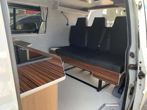 vw t5 full width bed conversion