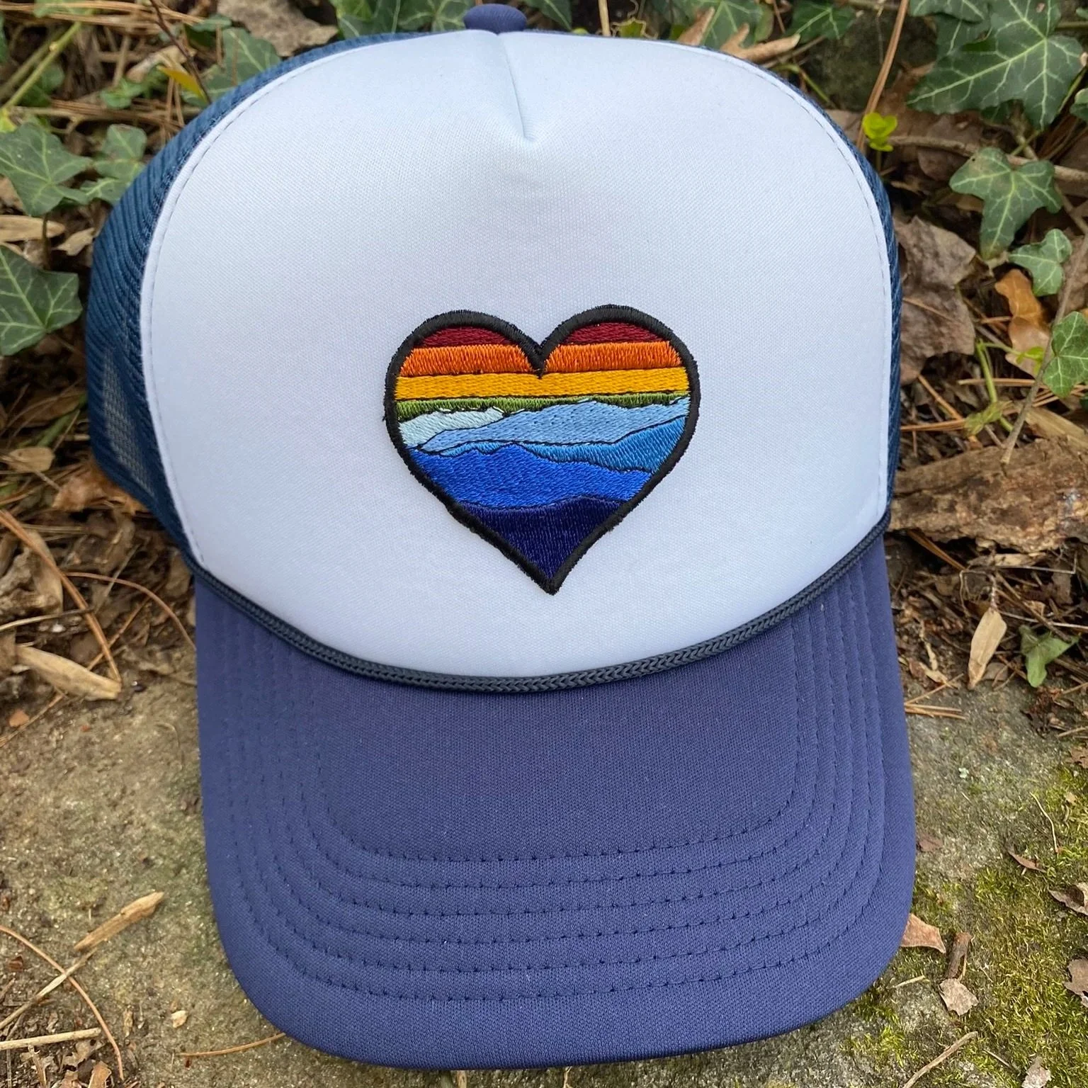 Sweet Appalachia Handmade Embroidered Patch Trucker Hat