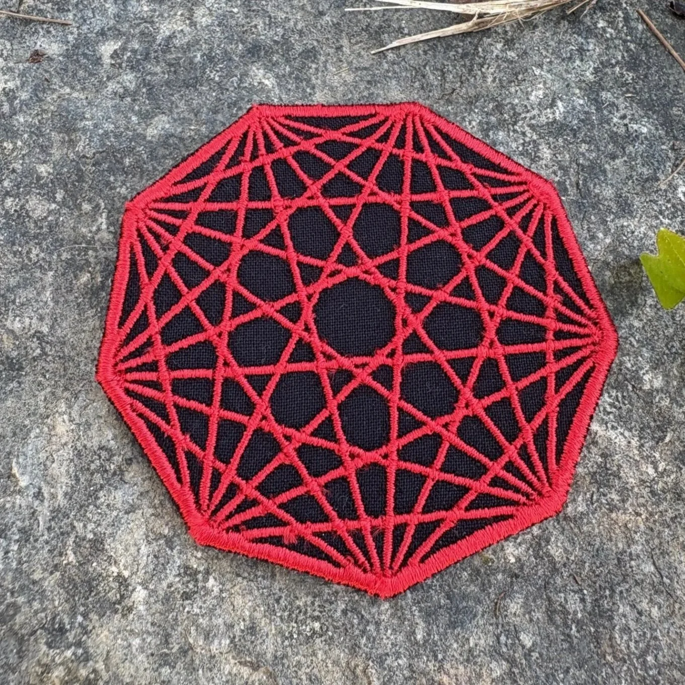 Nonagon Infinity KGLW handmade embroidered iron-on patch