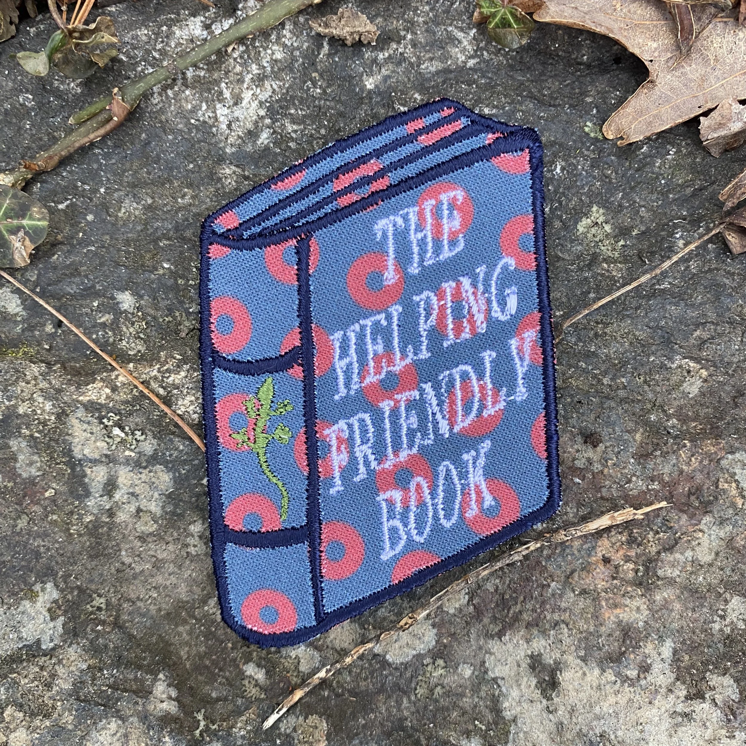 Helping Friendly Book Handmade iron-on embroidered Phish patch