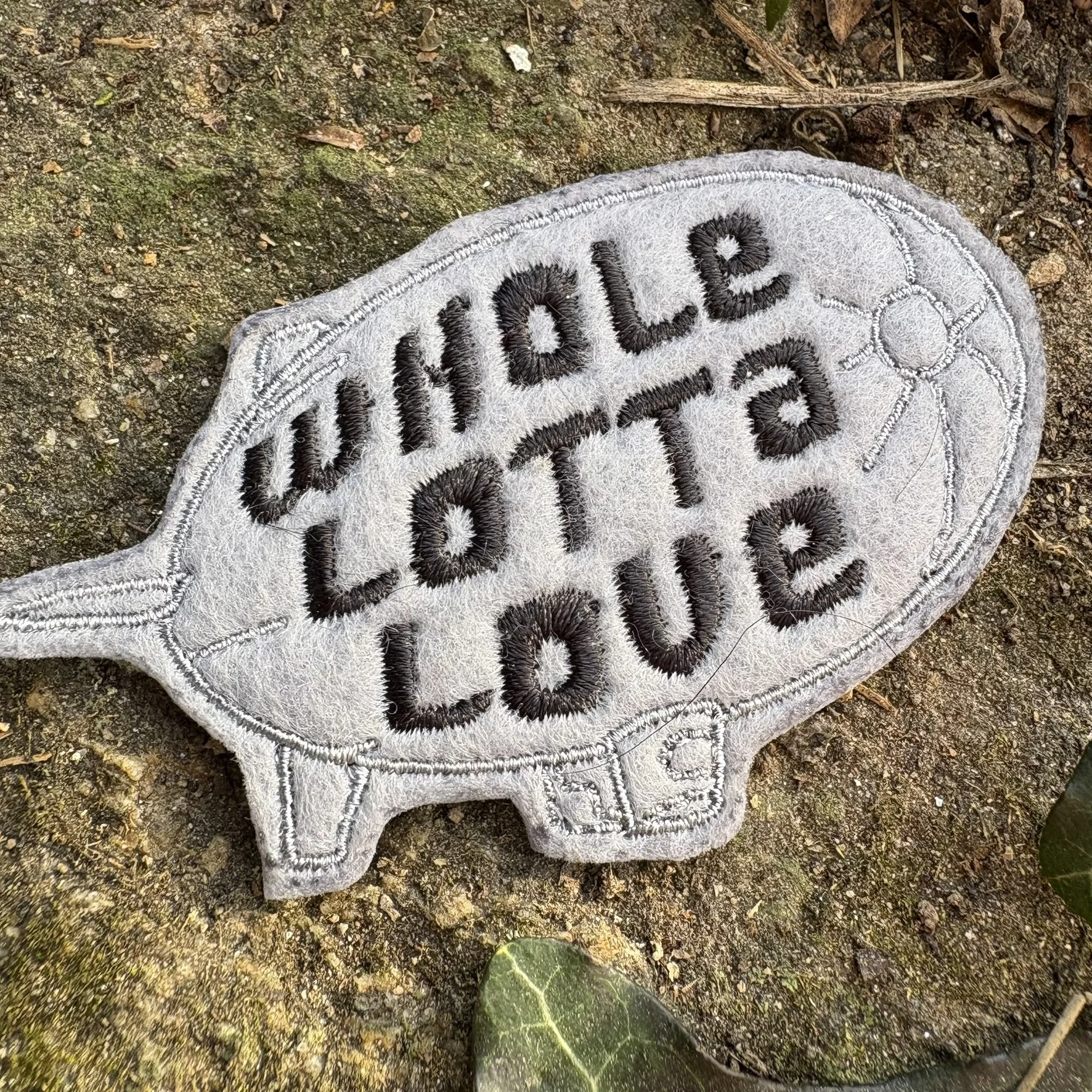 Whole Lotta Love Handmade iron-on embroidered Led Zeppelin patch