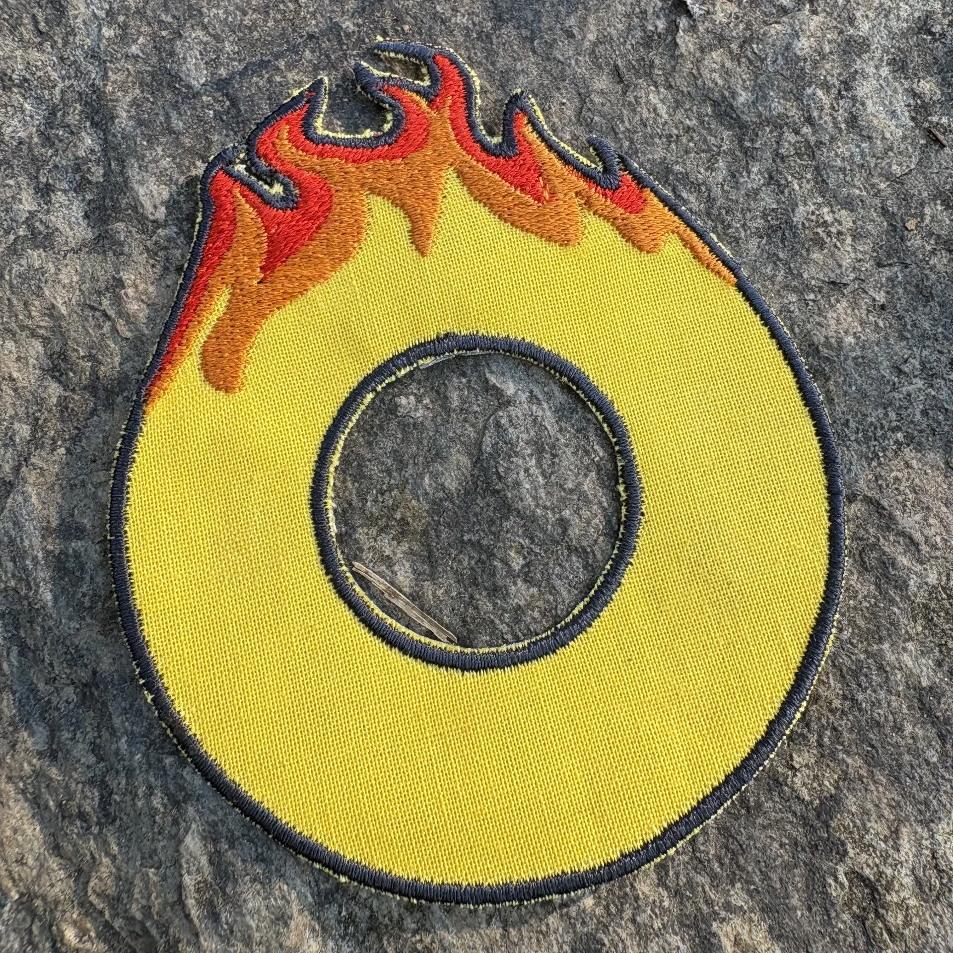 Flaming Donut Handmade iron-on embroidered Phish patch