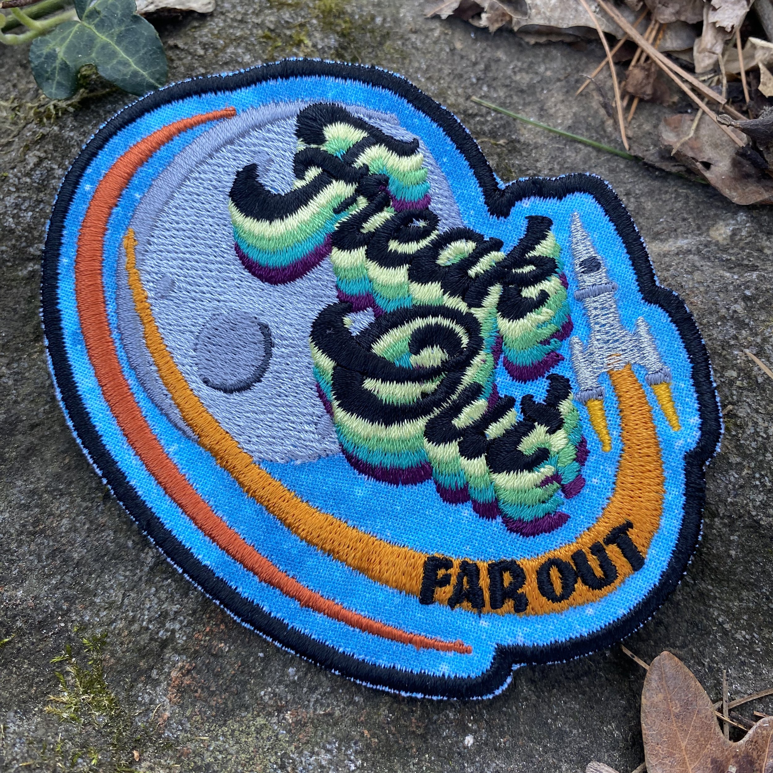 Moonage Daydream Handmade iron-on embroidered David Bowie Patch