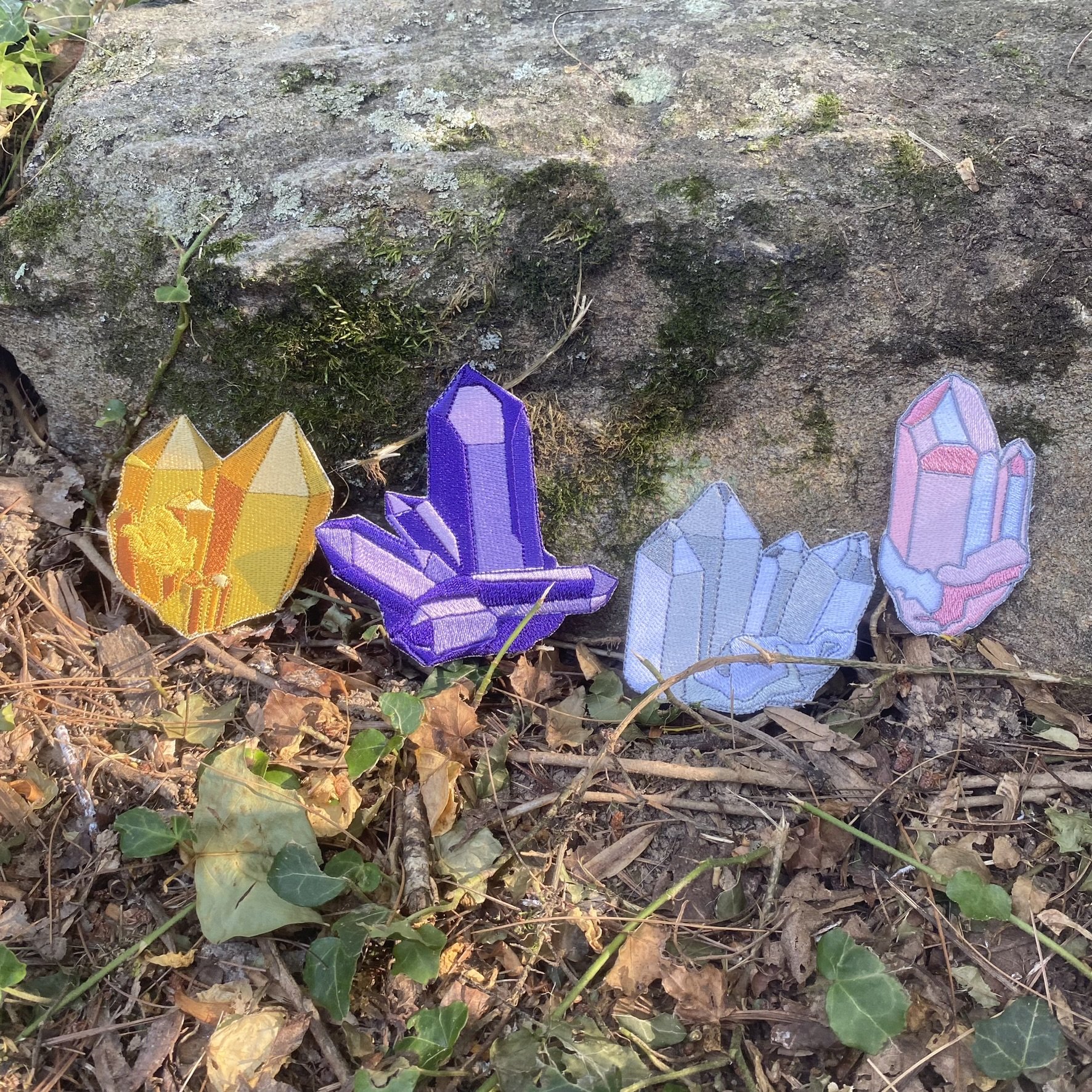 Healing Crystals Handmade Patch