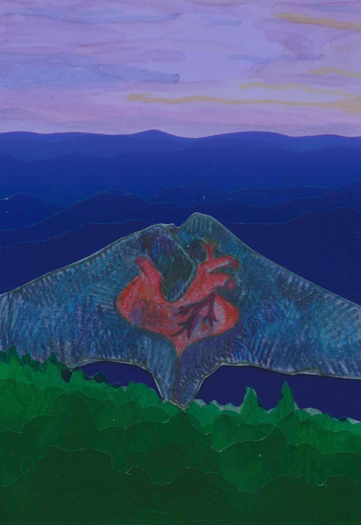 Layered Plasticine with Sky - R. E. Anderson
