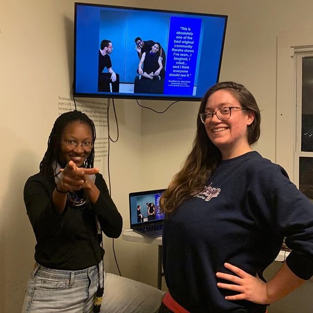 We are back for #showyourart2019 and it&rsquo;s Arts After Dark! 
Spent the evening with one of our favorite collaborator organizations: @gumdiptheatre with @beckkable (Right). We talked to a tour from the University of Akron about our companies&rsqu