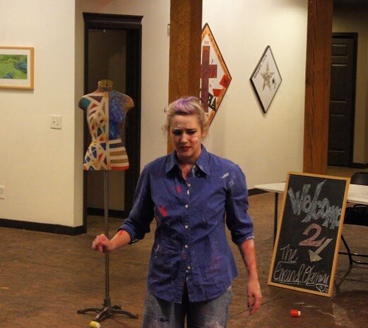 Here we are again during #nahm with @americans4arts and today&rsquo;s prompt is healing art. As many of you know, we created a piece in 2015 called &ldquo;Cope.&rdquo; This site-specific play was written to take place in an art gallery and was center