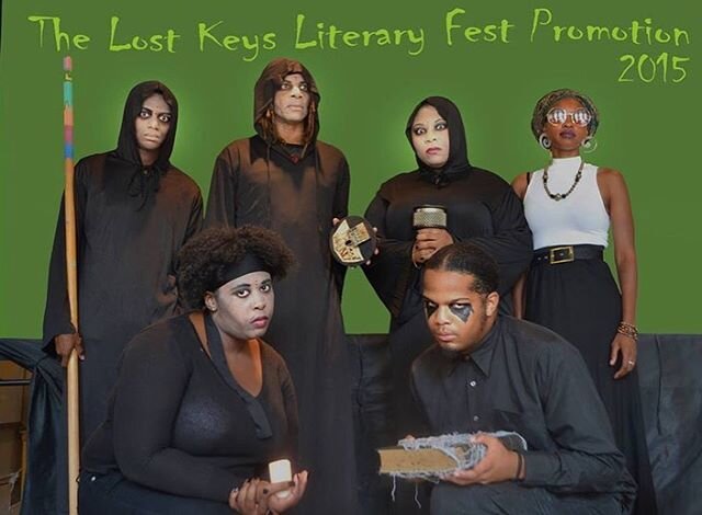 National Arts and Humanities Month continues: Day 3, Street Art. 
In 2015, we partnered with @lostkeyslitfest to create this (spooky) walking theatre advertisement to promote their literary festival! 
It was an opportunity to have many different arti