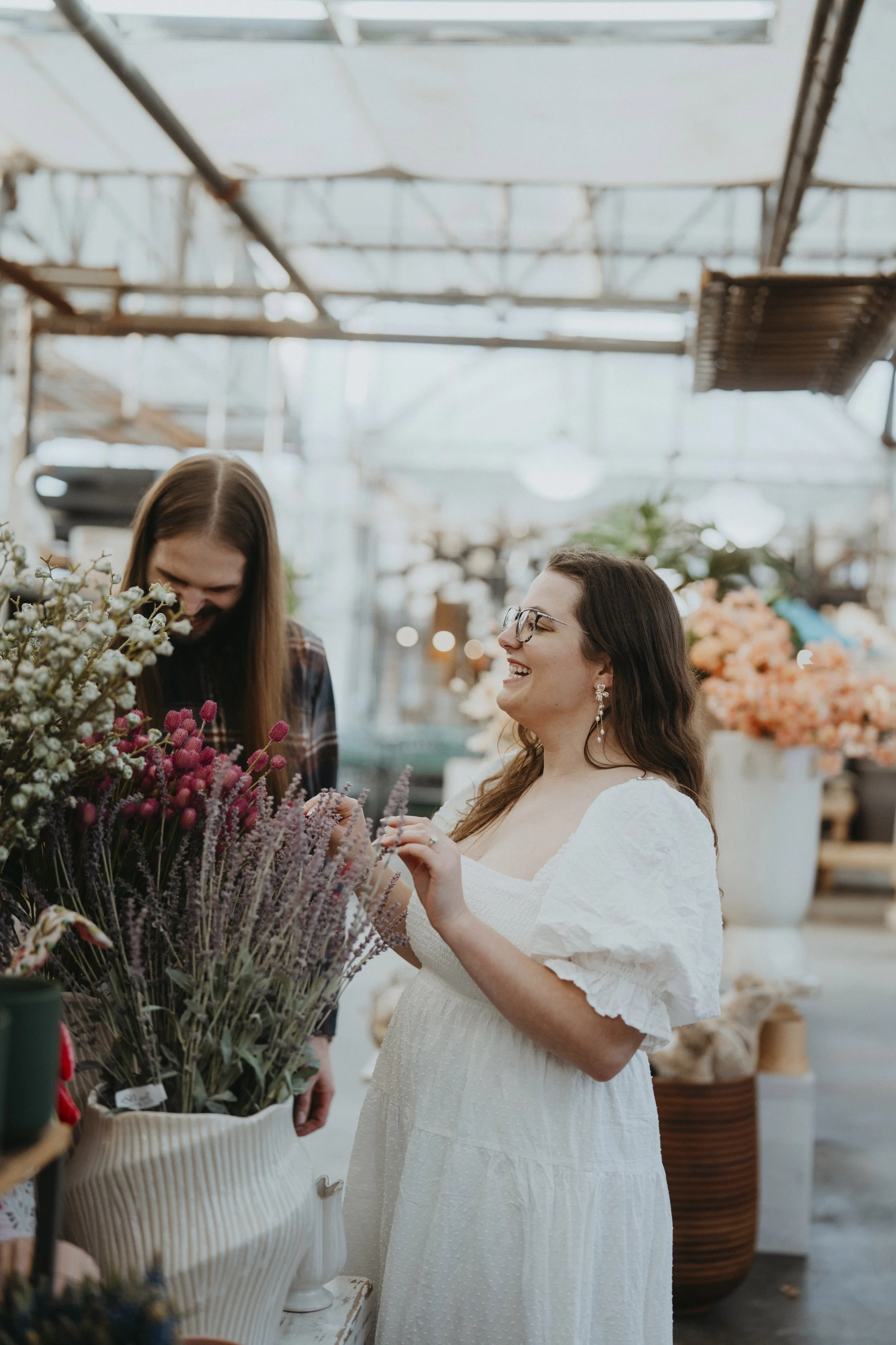 Winter Greenhouse Engagement Session at Tonkadale | Minnesota Engagement Photographer