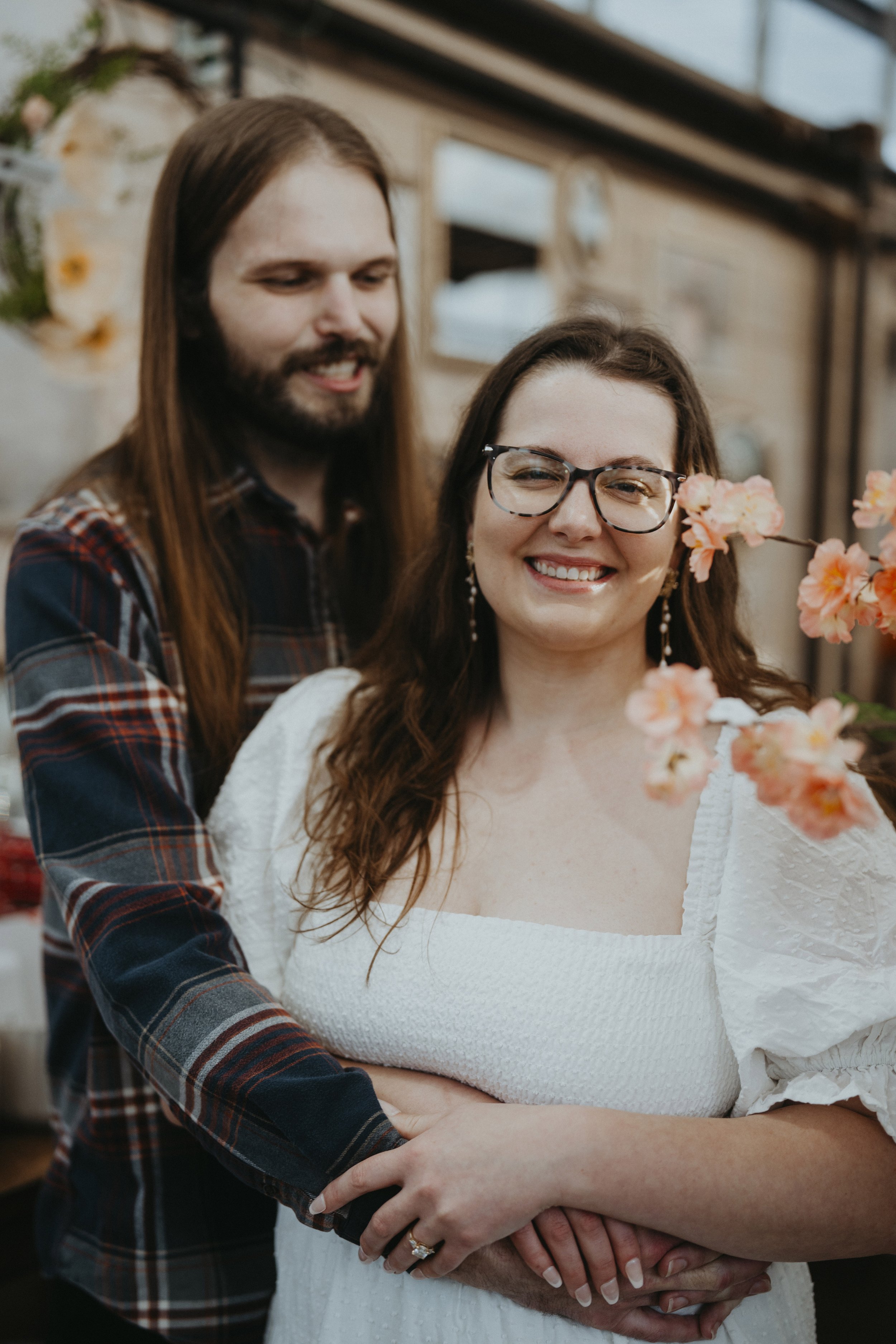 greenhouse engagement session