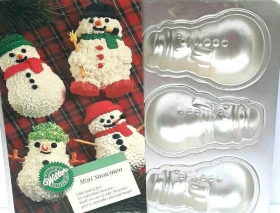 Wilton Mini Snowman Pan 6 Cavity — CAKE LADIES DREAM SHOPPE