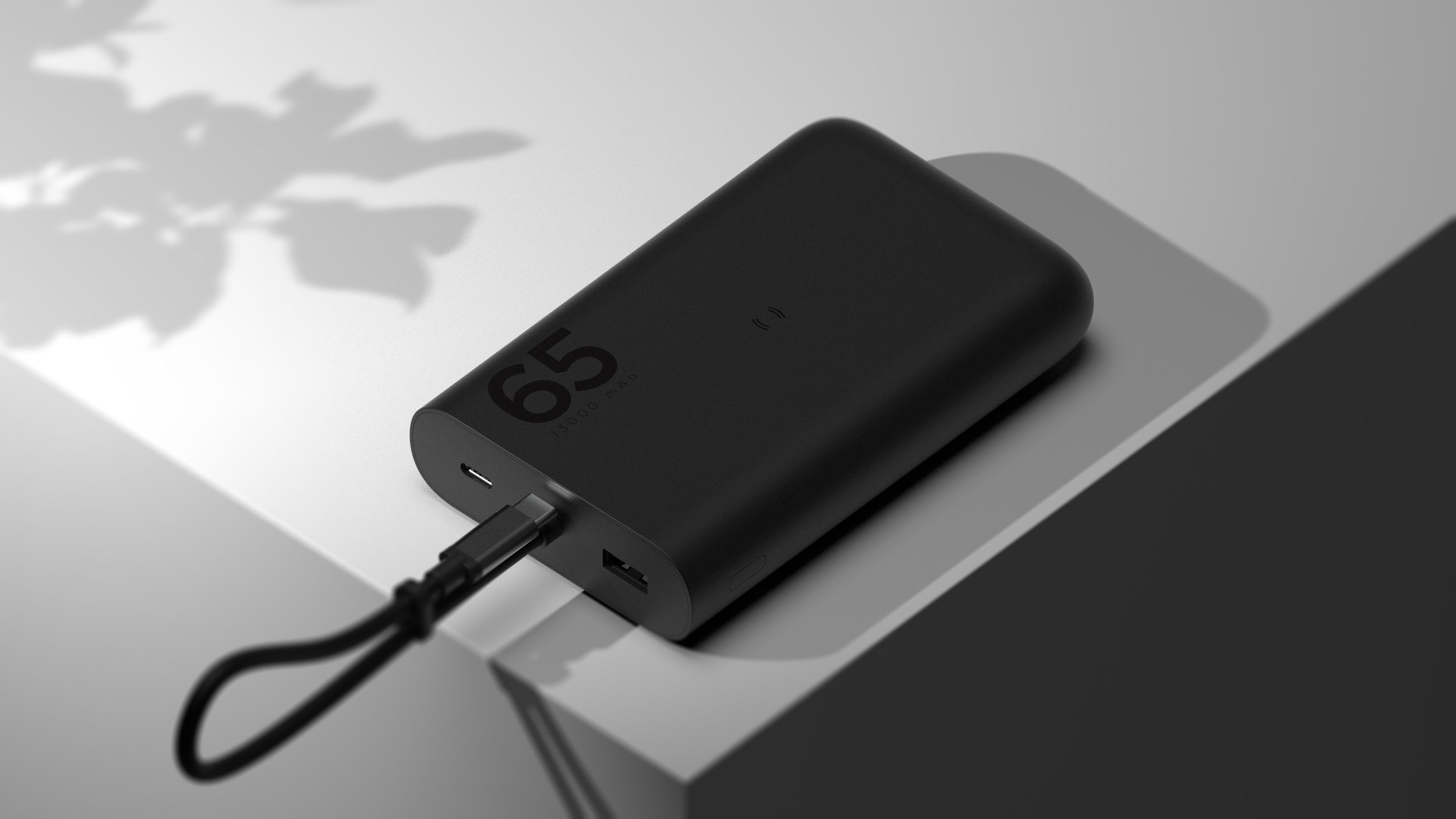  65W power bank with wireless charging feature 