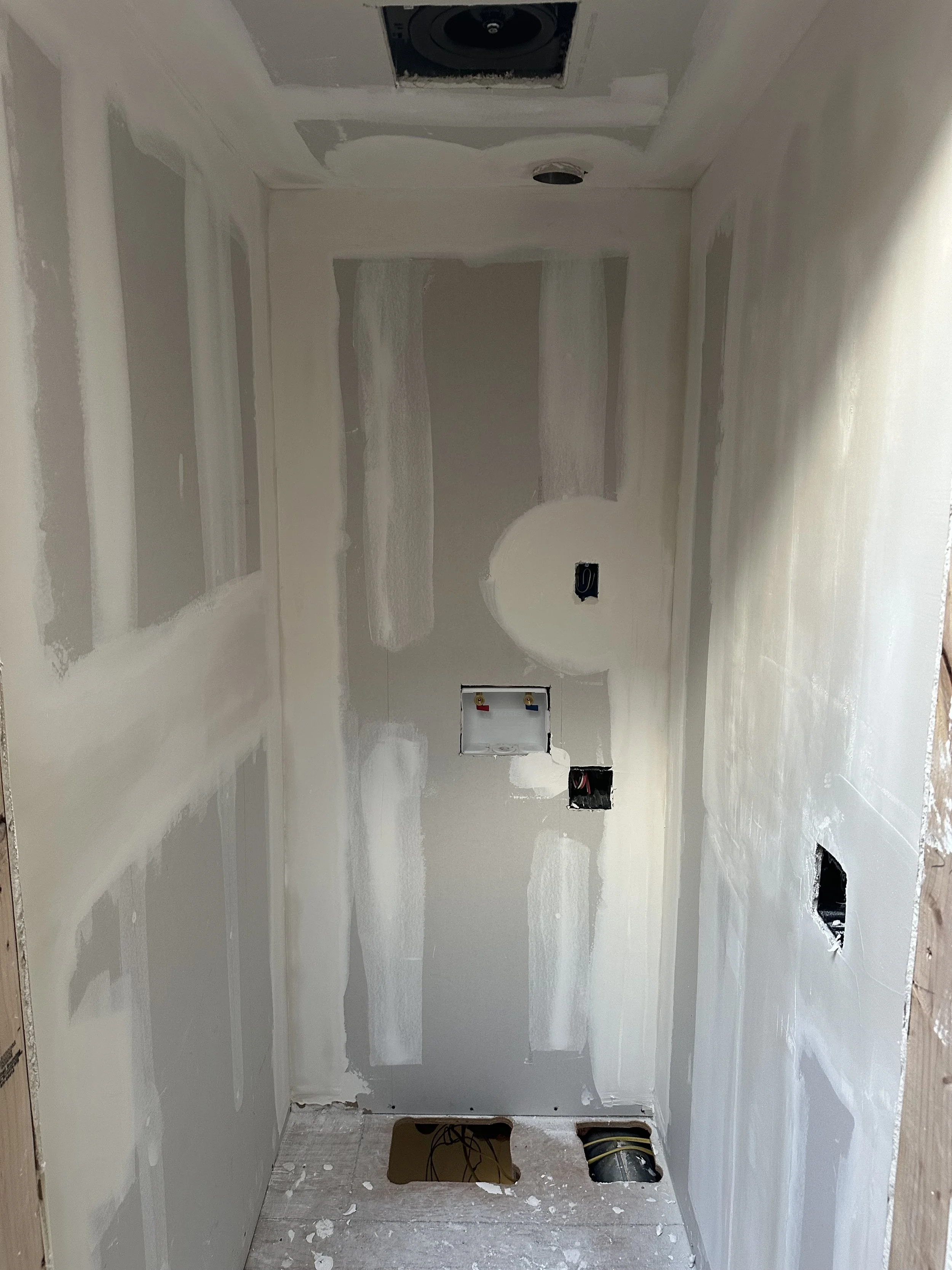 New laundry closet addition with venting in Seattle whole house remodel