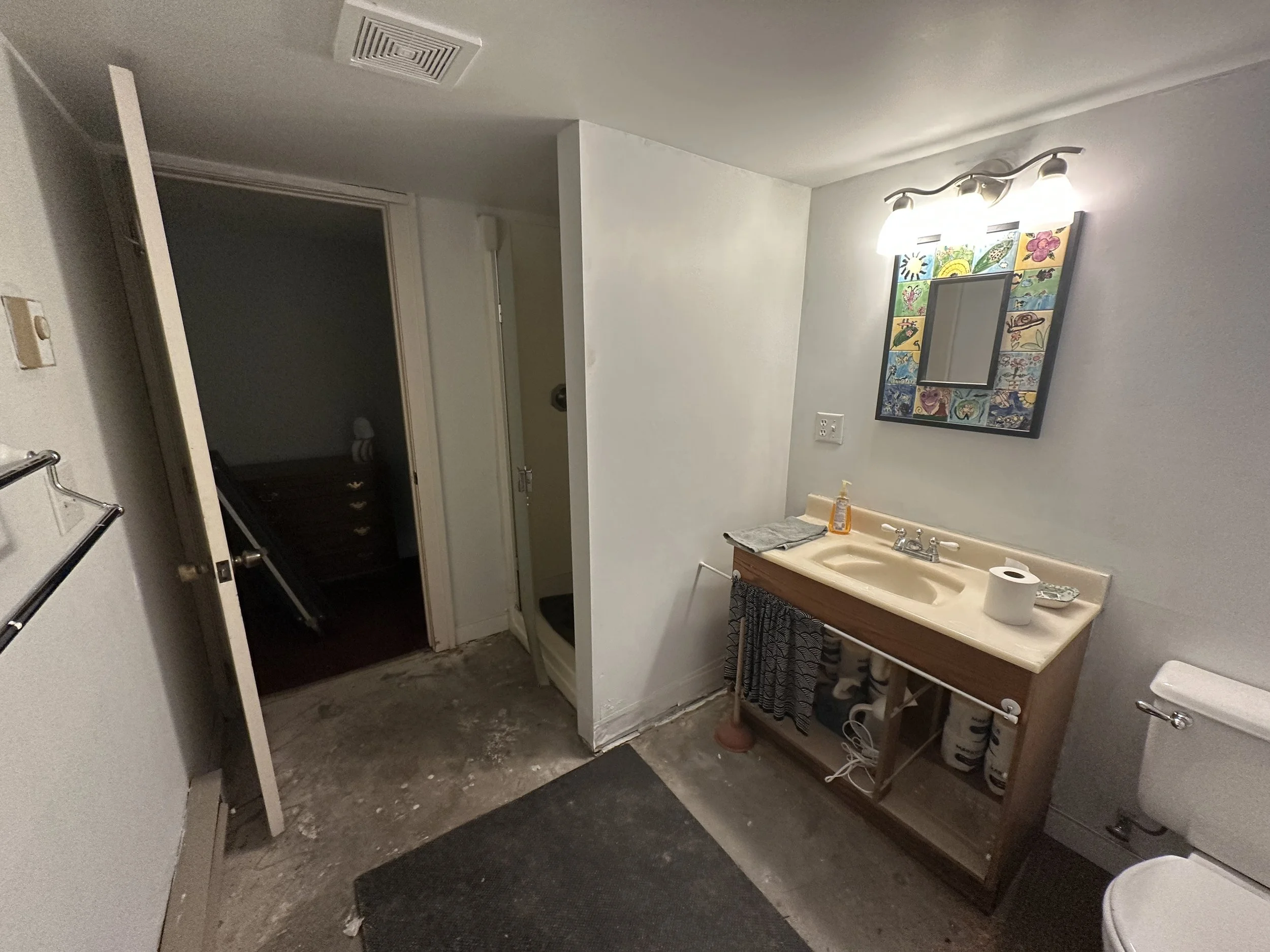 Seattle Basement Bathroom Before Remodel