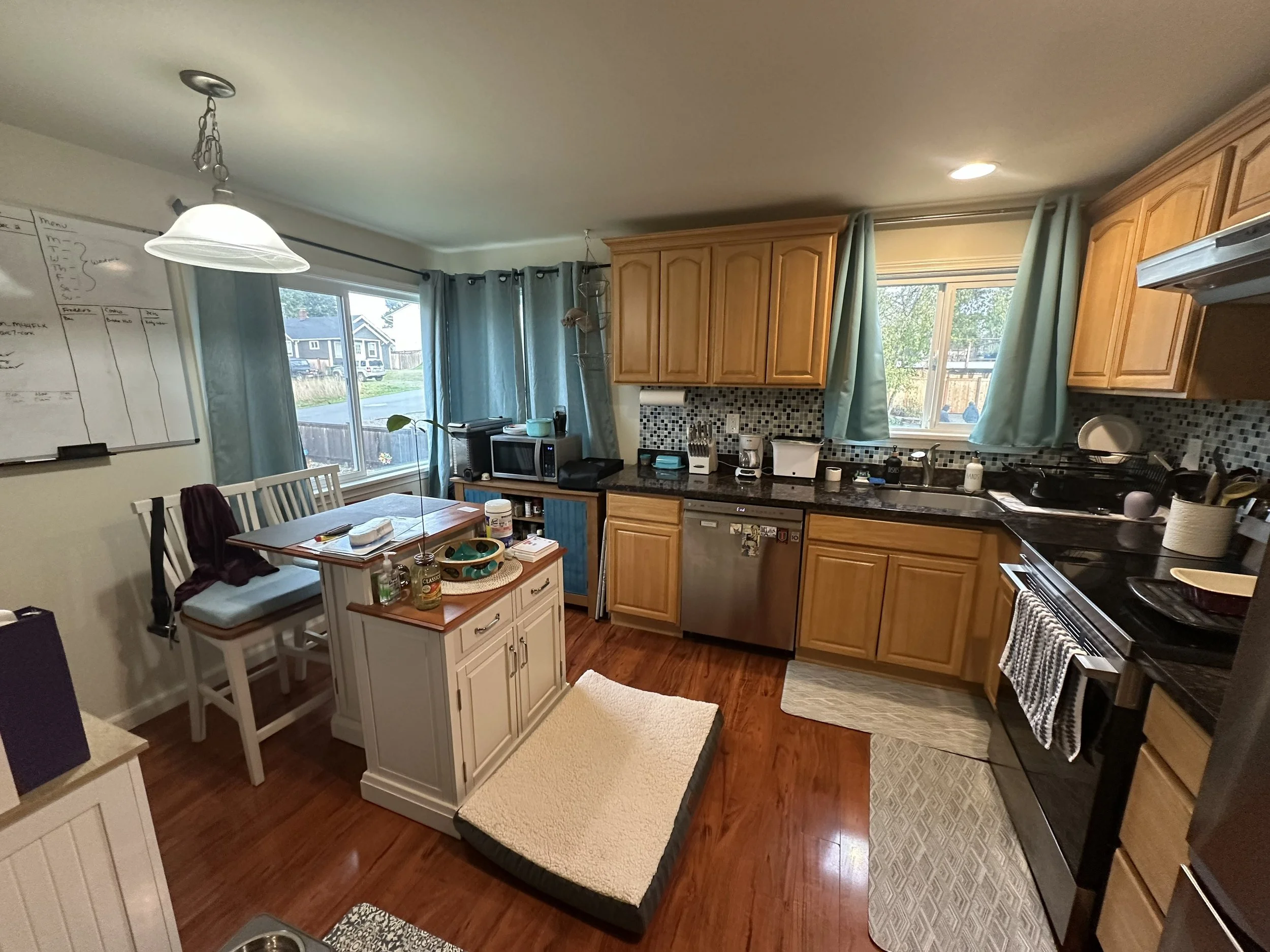 Christy’s Seattle Kitchen: The “Before” Story – Wall-to-Wall Cabinets, Island Overhaul &amp; a Fresh New Look Coming Soon!