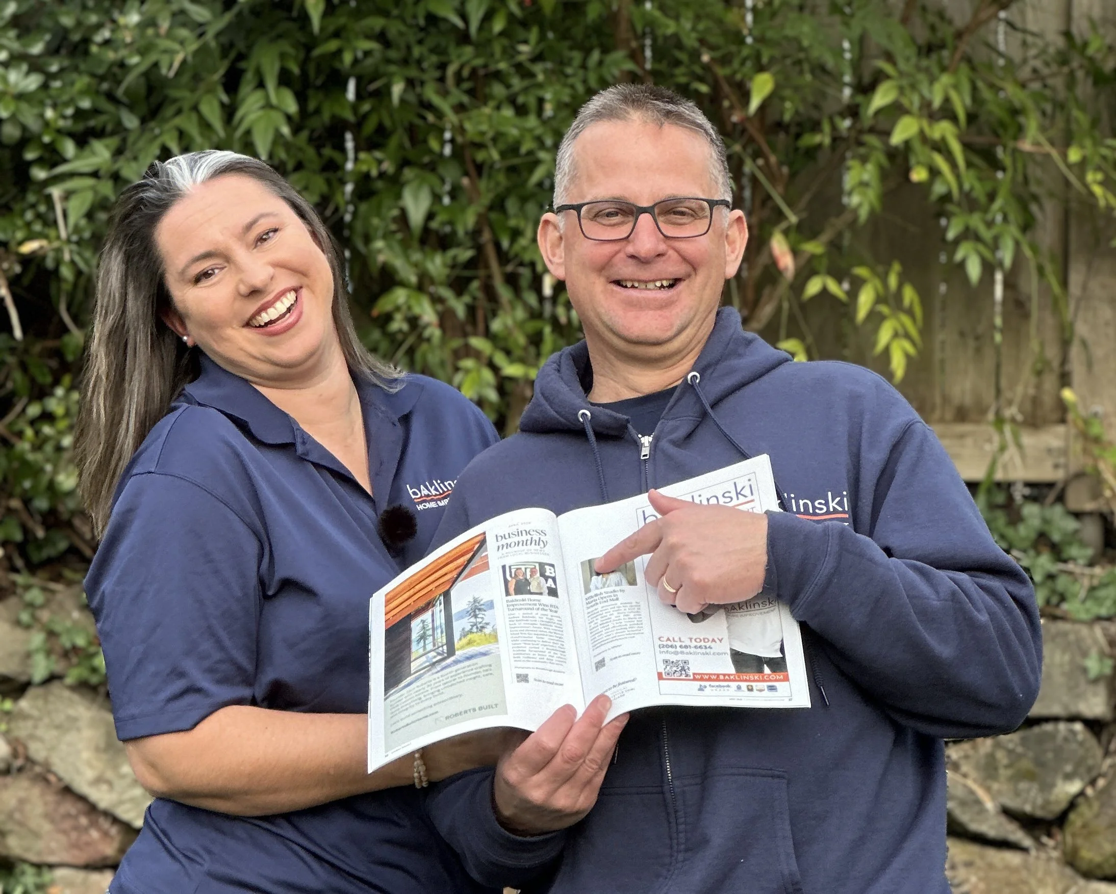 Baklinski Home Improvement featured in Mercer Island City Lifestyle Magazine as 2025 Turnaround Company of the Year