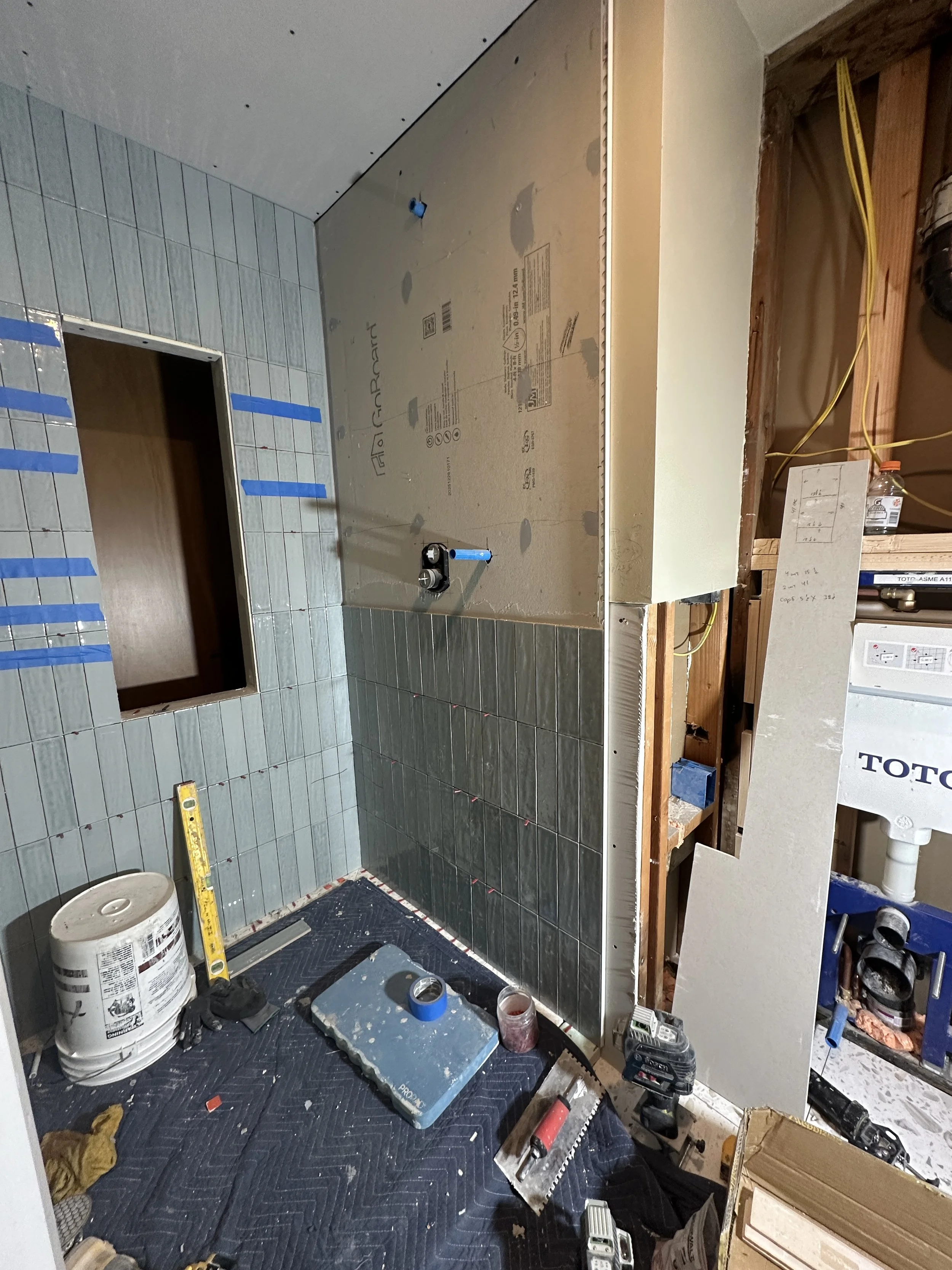Baklinski Bathroom Remodel Tile Work