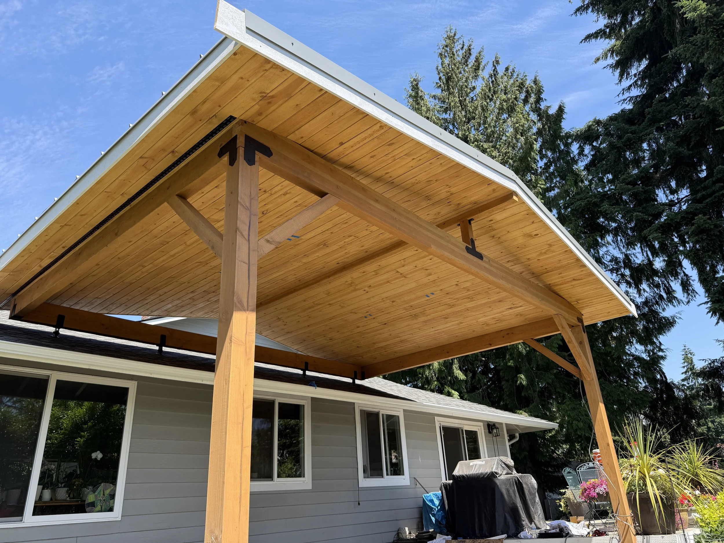 From Storm-Battered Metal Eyesore to Your New Favorite Summer Hangout: A Bellevue Deck Awning Glow-Up