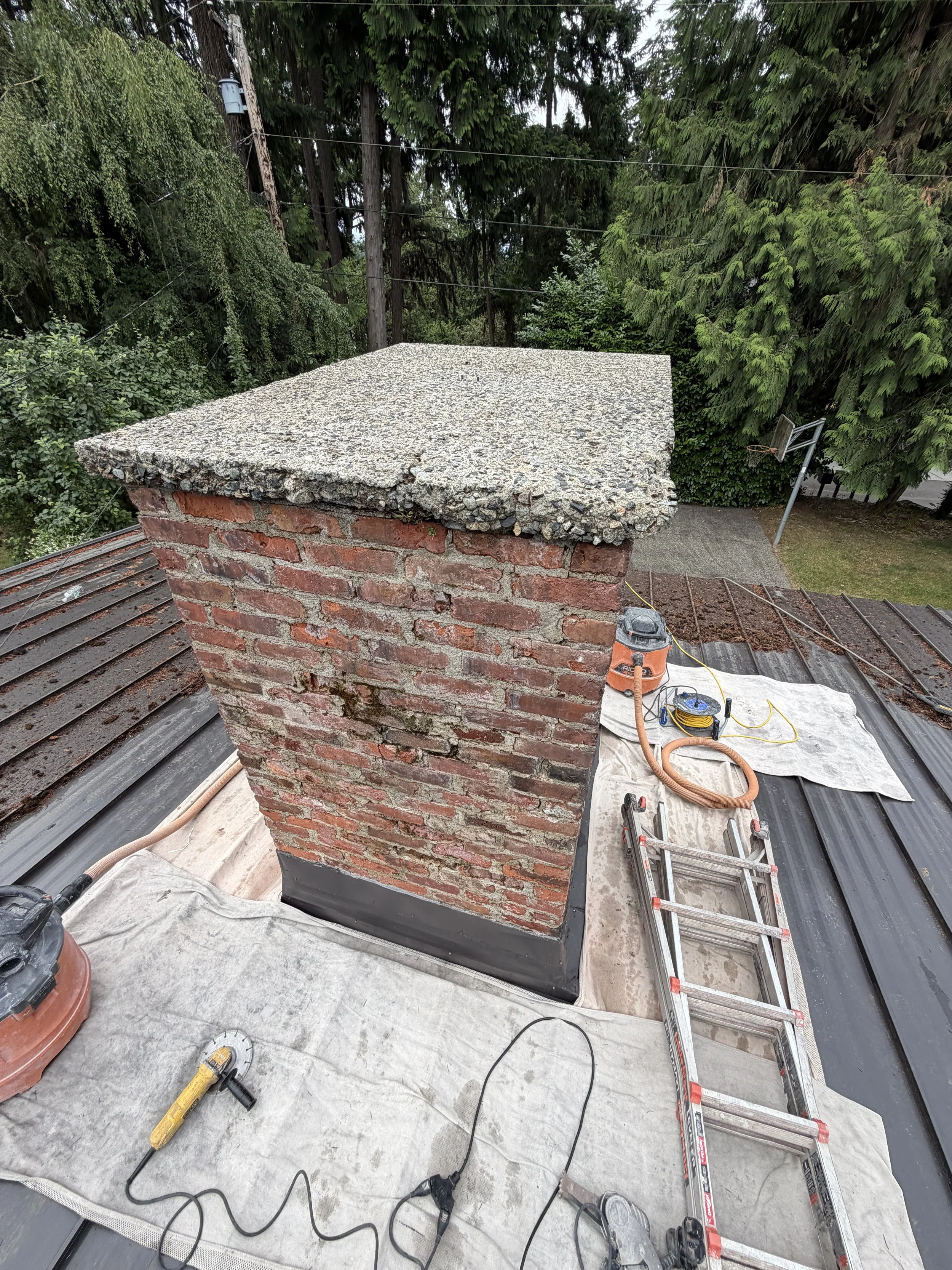 Expert brick chimney repair and restoration in Seattle by Baklinski Home Improvement