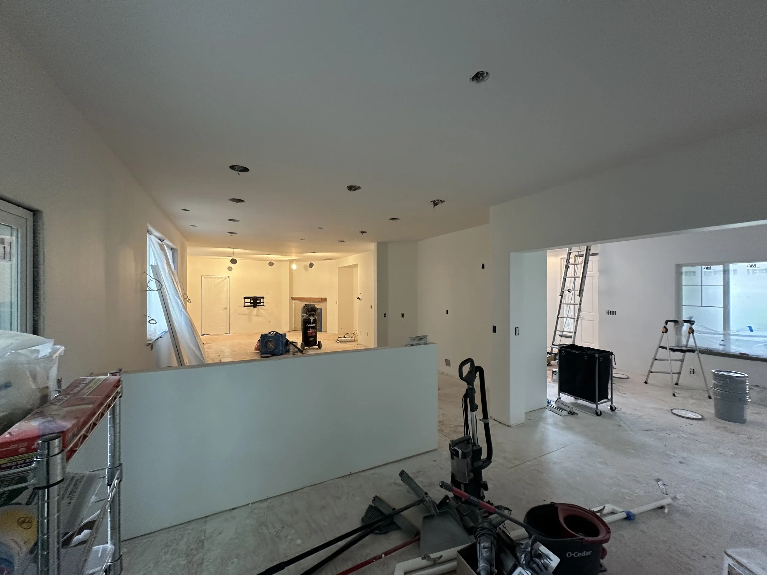 Kitchen island in progress during Mercer Island remodel by Baklinski Home Improvement
