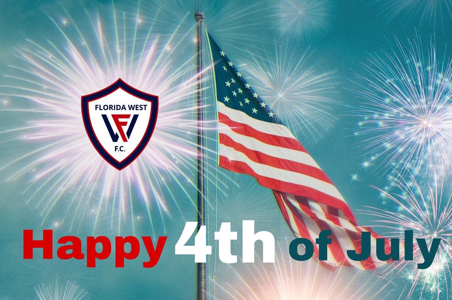 Happy 4th of July from all of us here at Florida West FC #4thofjuly #celebrate #independenceday #1inSWFL #FLWestFC #SuccessisaChoice #bmwofnaples