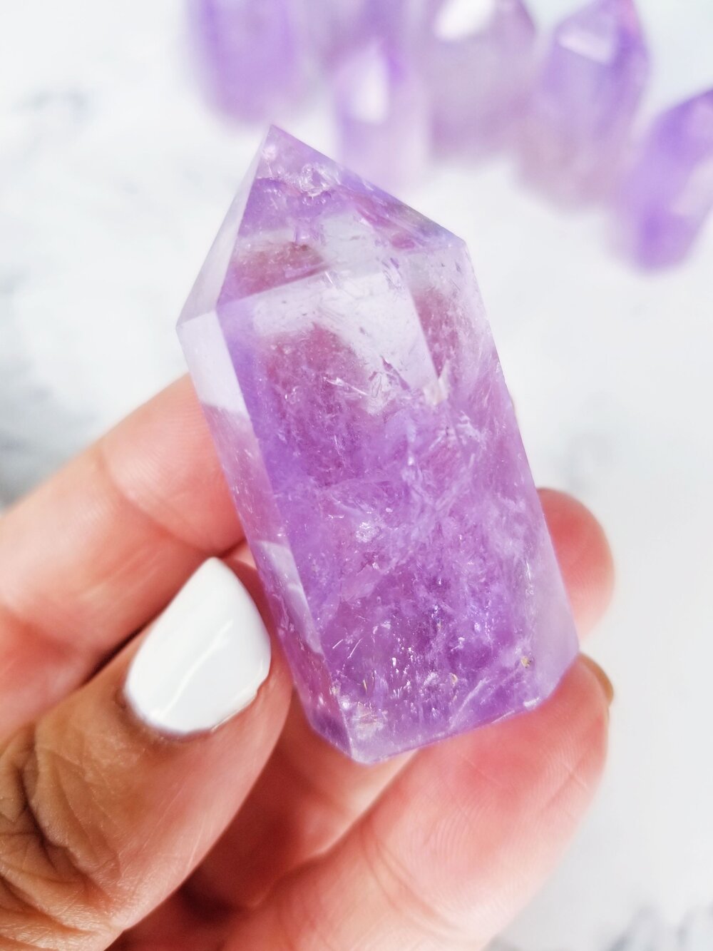 Mini Brazilian Raw Amethyst Crystal Points for Protection and Spiritual  Wisdom